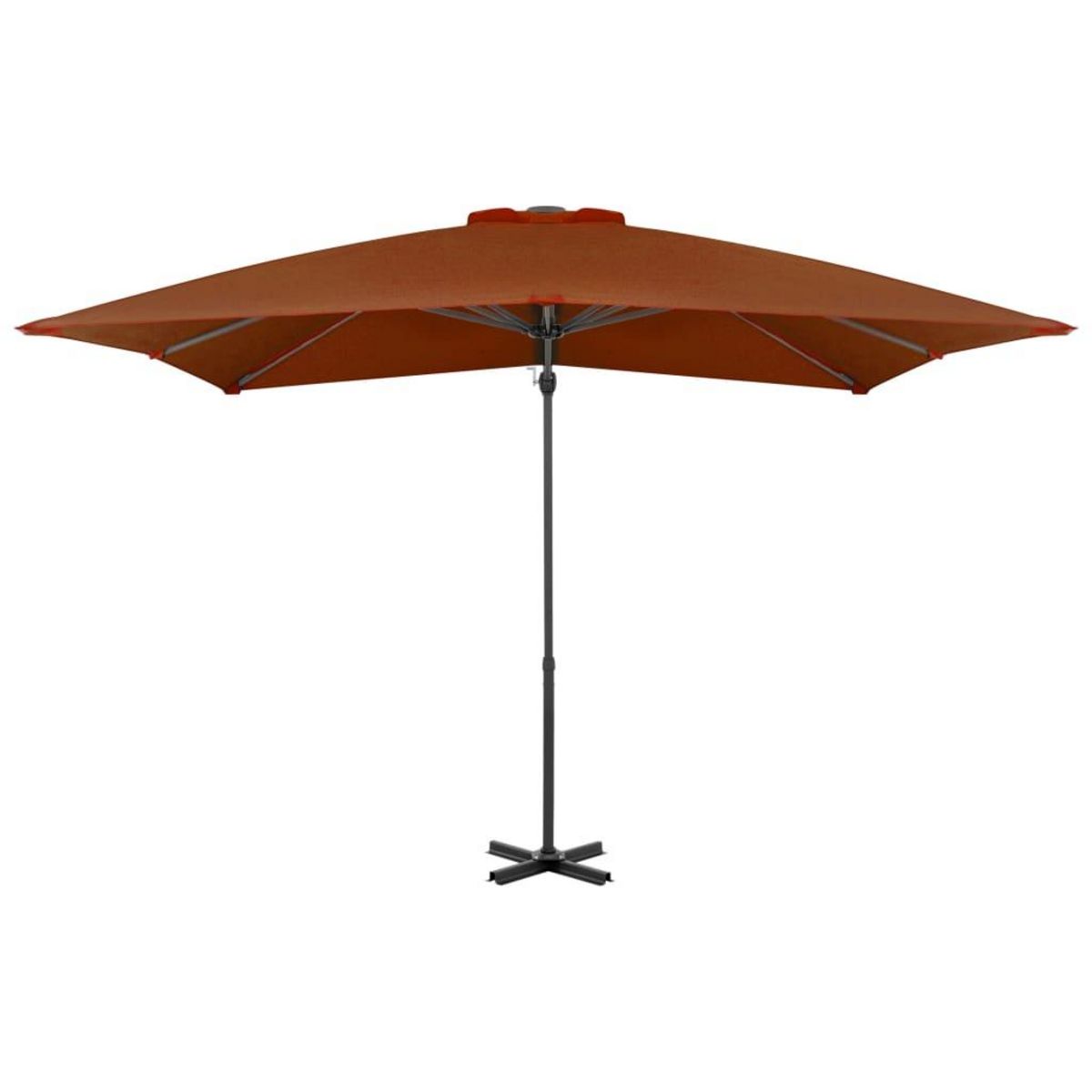 VIDAXL Parasol de jardin en porte-a-faux avec mat en aluminium