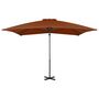 Voir la diapositive 2 : VIDAXL Parasol de jardin en porte-a-faux avec mat en aluminium