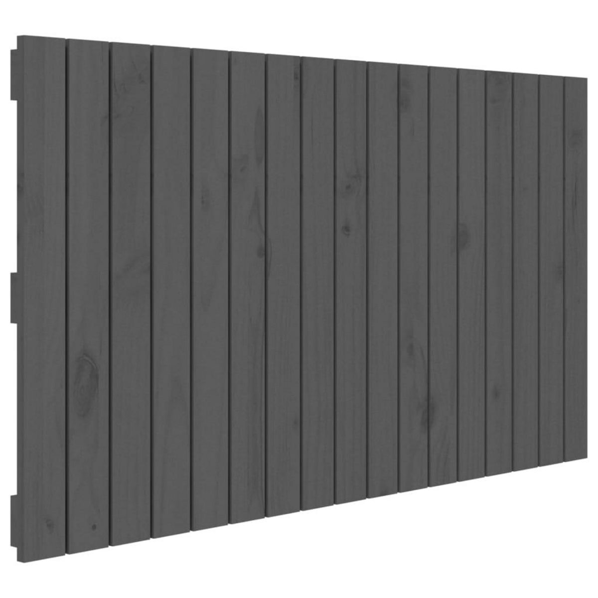 VIDAXL Tete de lit murale Gris 108x3x60 cm Bois massif de pin