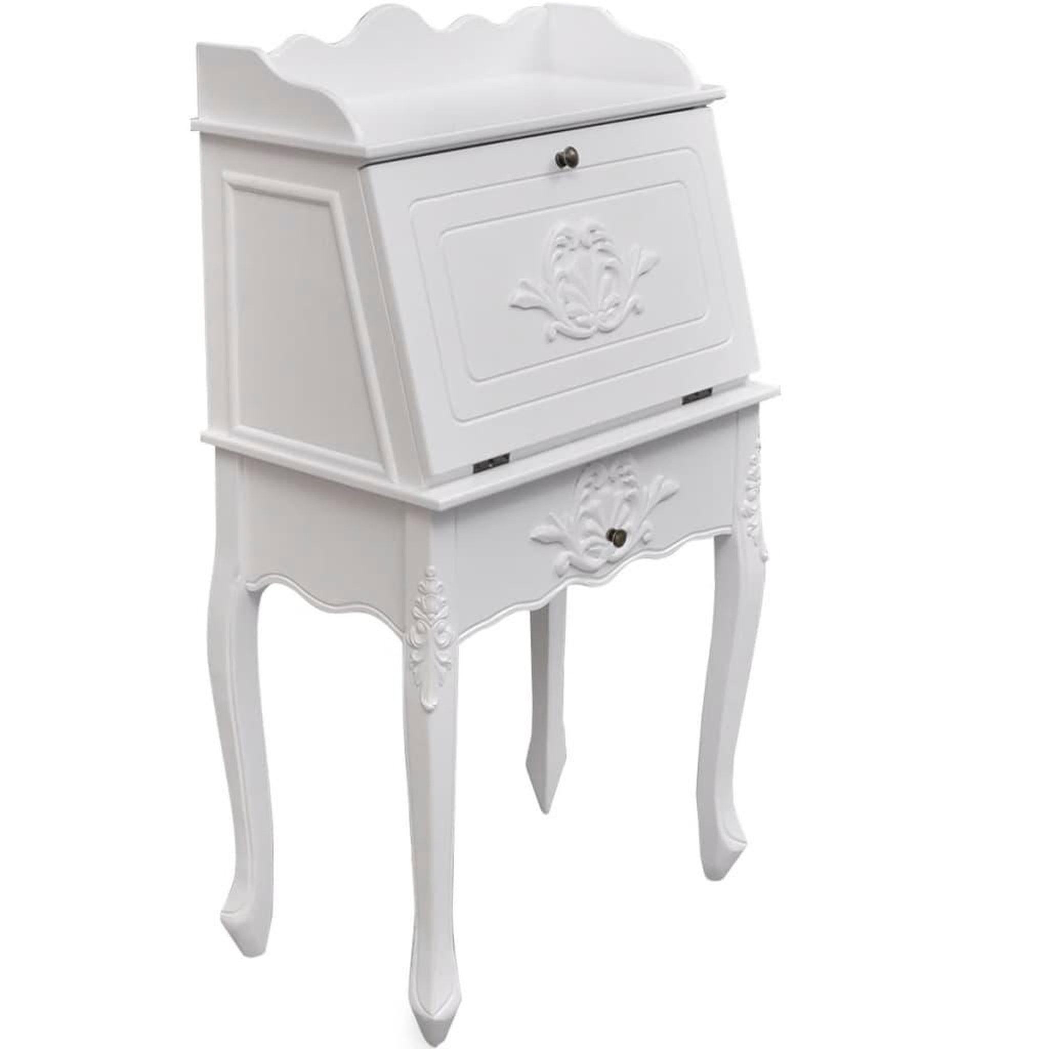 VIDAXL Bureau en style français bois