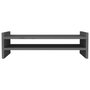 Voir la diapositive 5 : VIDAXL Support de moniteur Gris 50x27x15 cm Bois de pin solide