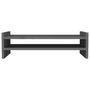 Voir la diapositive 5 : VIDAXL Support de moniteur Gris 50x27x15 cm Bois de pin solide