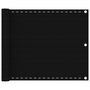 Voir la diapositive 1 : VIDAXL Ecran de balcon Noir 75x600 cm PEHD