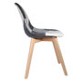 Voir la diapositive 3 : The Home Deco Factory 2 Chaises design scandinave Patchwork