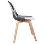 Voir la diapositive 3 : The Home Deco Factory 2 Chaises design scandinave Patchwork