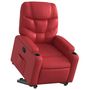Voir la diapositive 3 : VIDAXL Fauteuil inclinable Rouge Similicuir