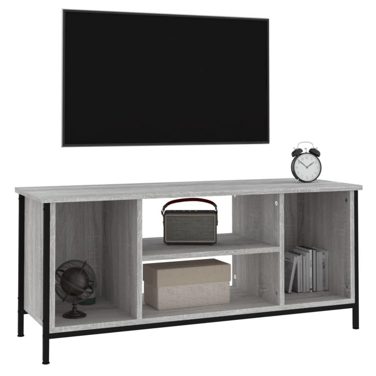 VIDAXL Meuble TV sonoma gris 102x35x45 cm bois d'ingenierie