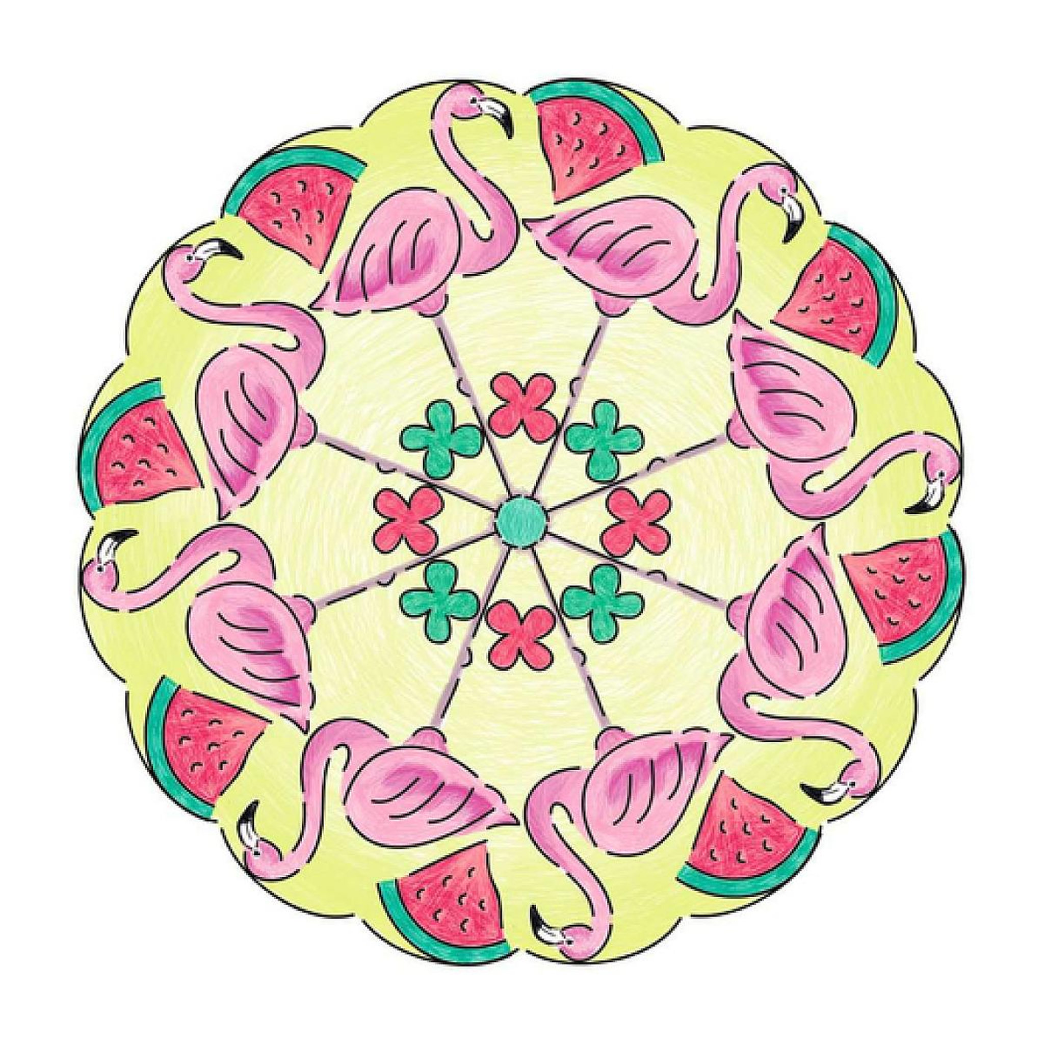 Voir la diapositive 3 : RAVENSBURGER Mandala - midi - Flamingo