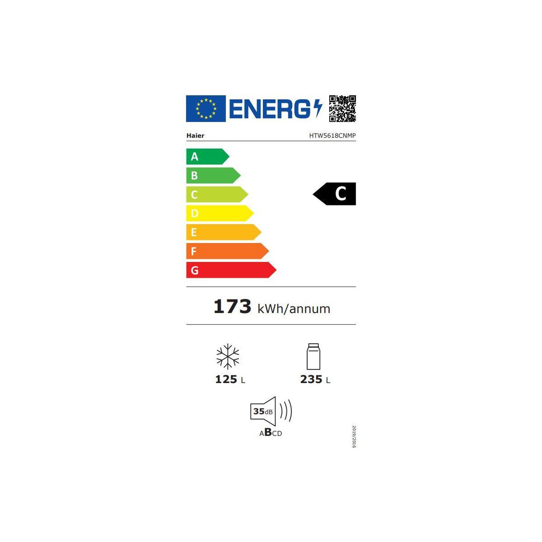 Voir la diapositive 6 : HAIER Réfrigérateur combiné htw5618cnmp