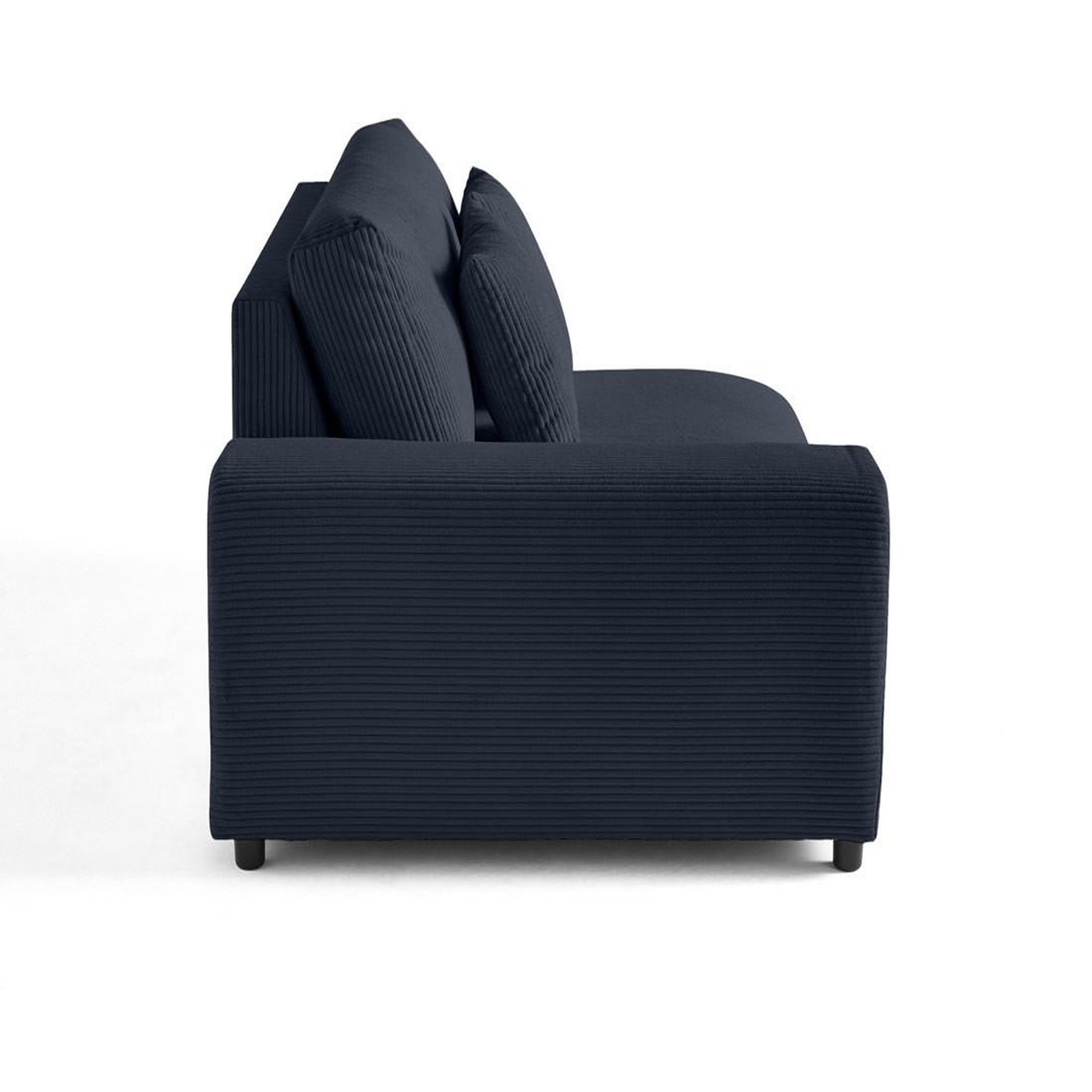 Voir la diapositive 3 : BEST MOBILIER Garance - module d'assise 2 places avec accoudoir gauche - en velours côtelé