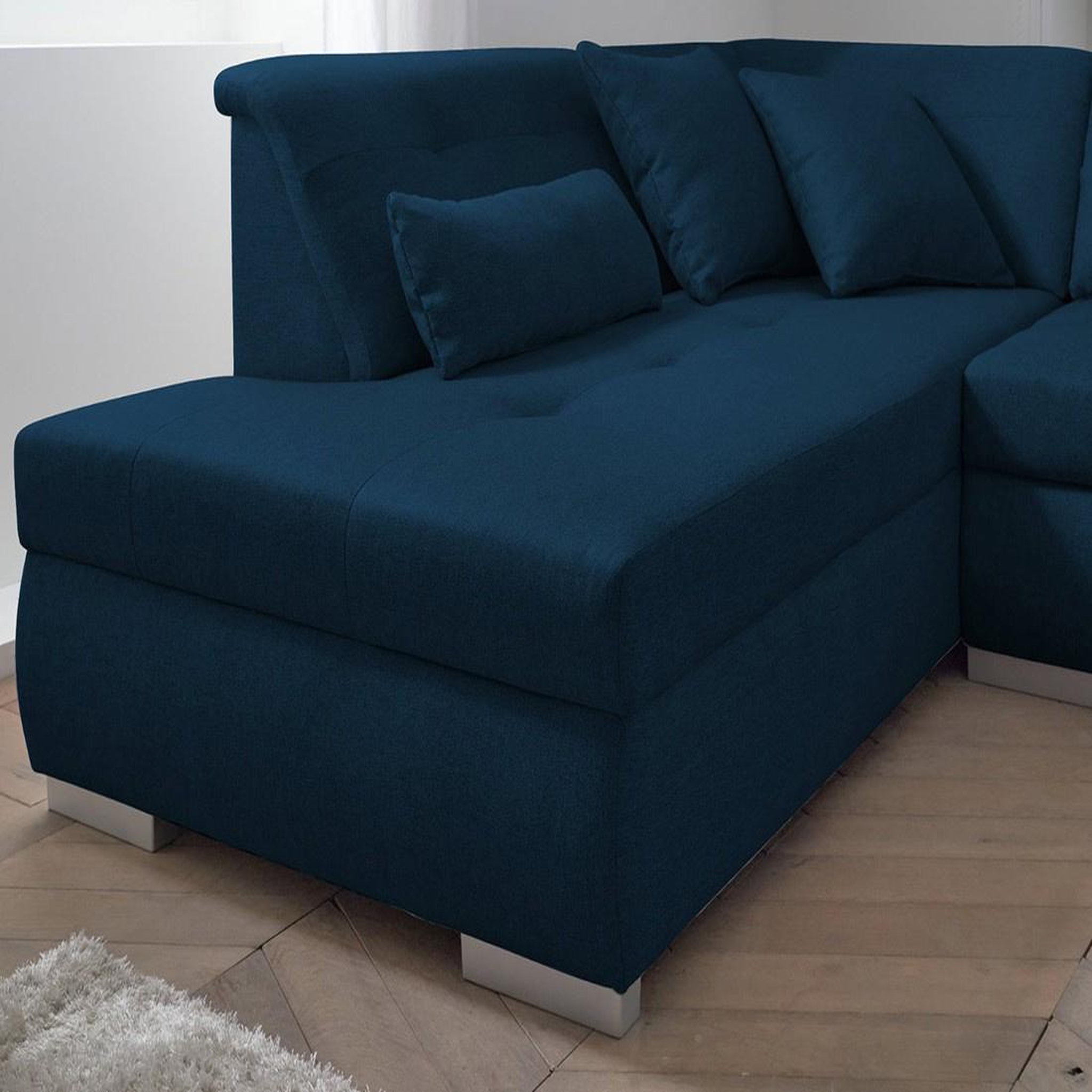Voir la diapositive 4 : LISA DESIGN Vermont - canapé panoramique d'angle gauche - 7 places - xxl