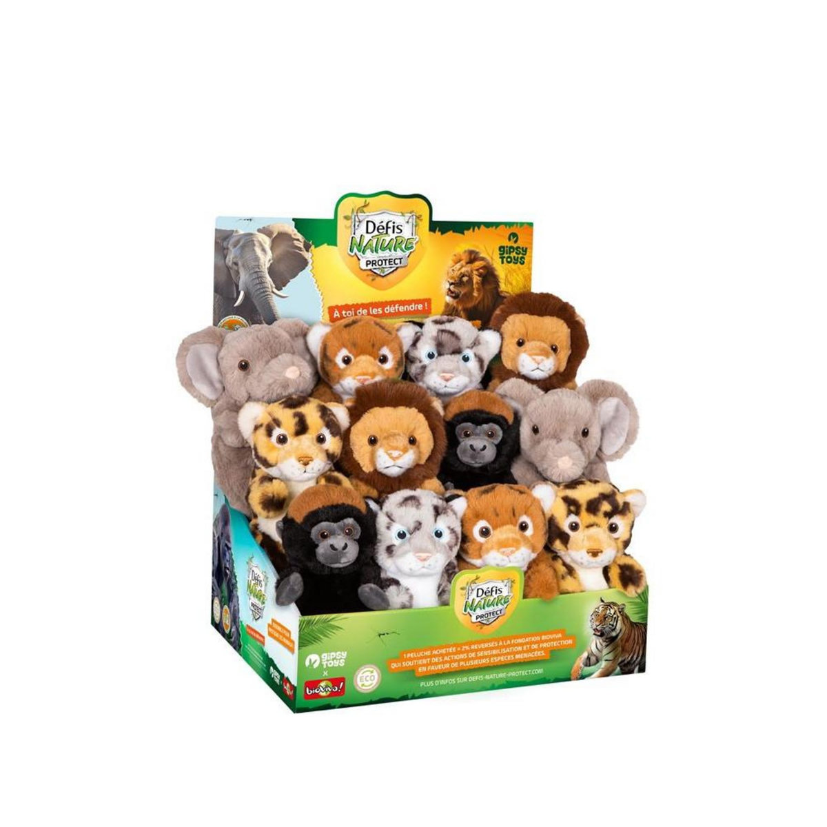 Gipsy Peluche Gipsy Défis Nature Protect 15 cm Modèle aléatoire