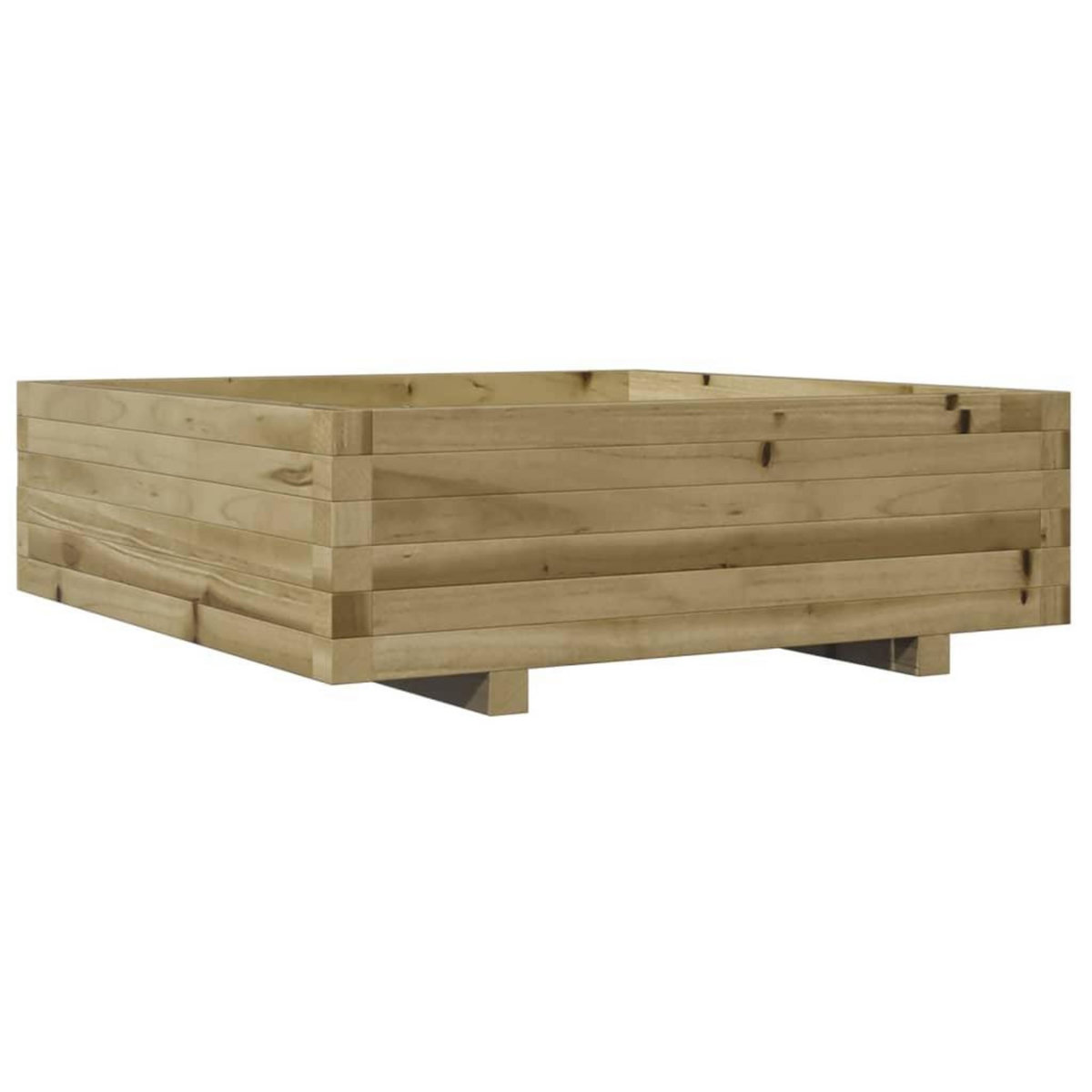 VIDAXL Jardiniere 80x80x26,5 cm bois de pin impregne