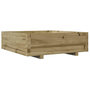 Voir la diapositive 2 : VIDAXL Jardiniere 80x80x26,5 cm bois de pin impregne