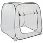 Voir la diapositive 2 : GARDENSTAR Serre Plastifiée 100 x 100 x 100 pour carré potager