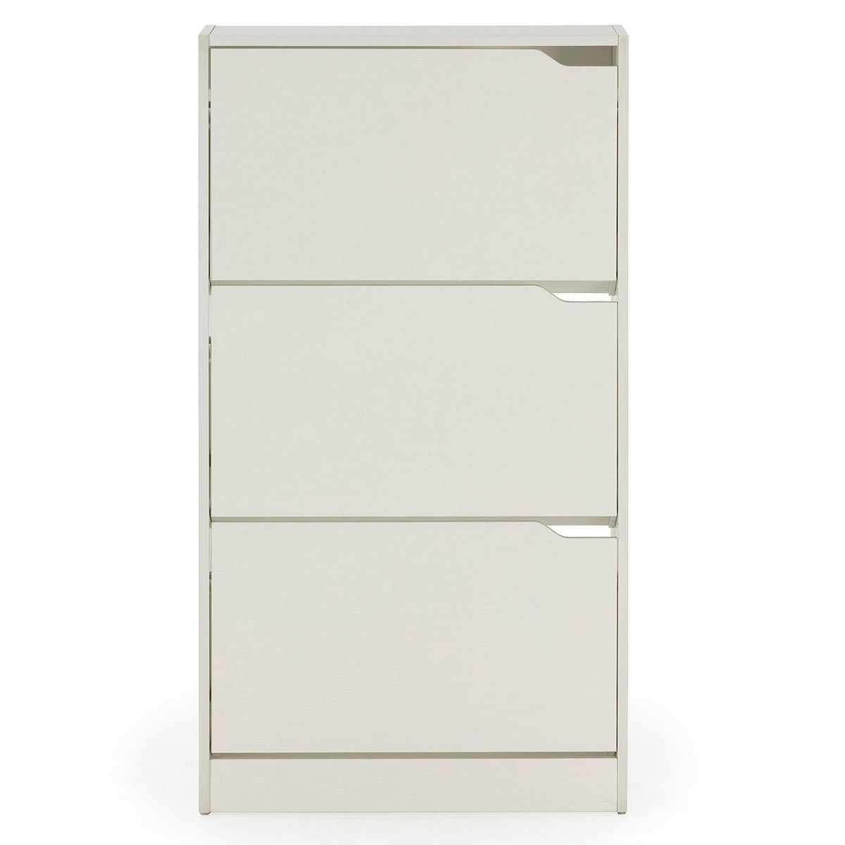 VS VENTA-STOCK Meuble à chaussures Angel, 3 portes, couleur blanche, pour 18 paires