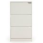 Voir la diapositive 4 : VS VENTA-STOCK Meuble à chaussures Angel, 3 portes, couleur blanche, pour 18 paires