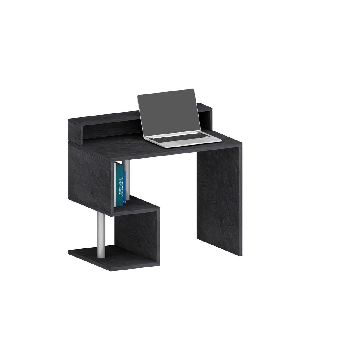 Bureau droit avec rehaussement L100 cm SANTA