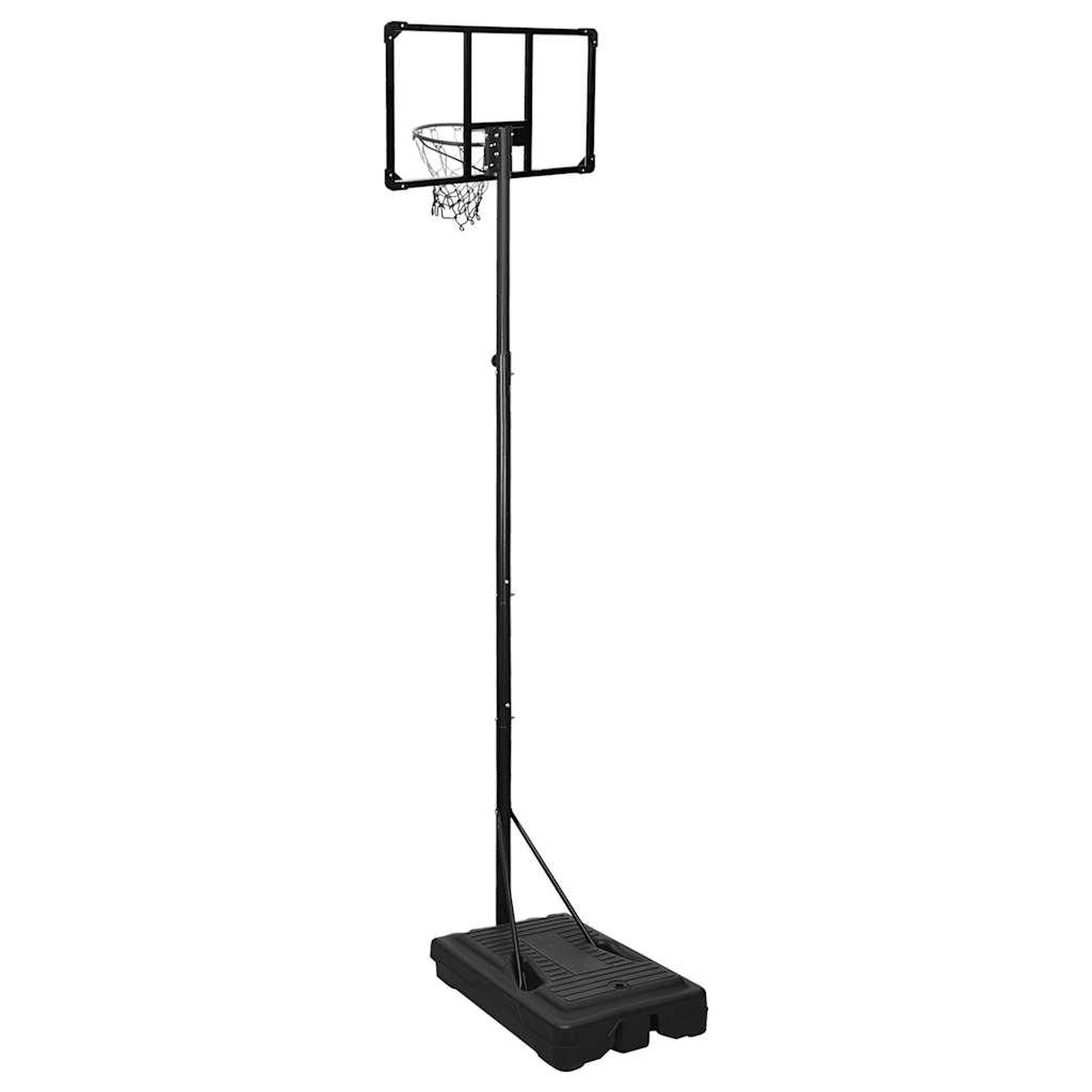 Voir la diapositive 4 : VIDAXL Support de basket-ball Transparent 280-350 cm Polycarbonate
