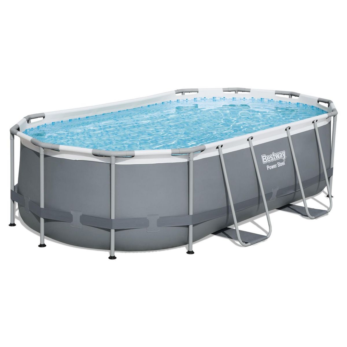 BESTWAY Piscine tubulaire ovale 427x250x100cm Power Steel&trade;