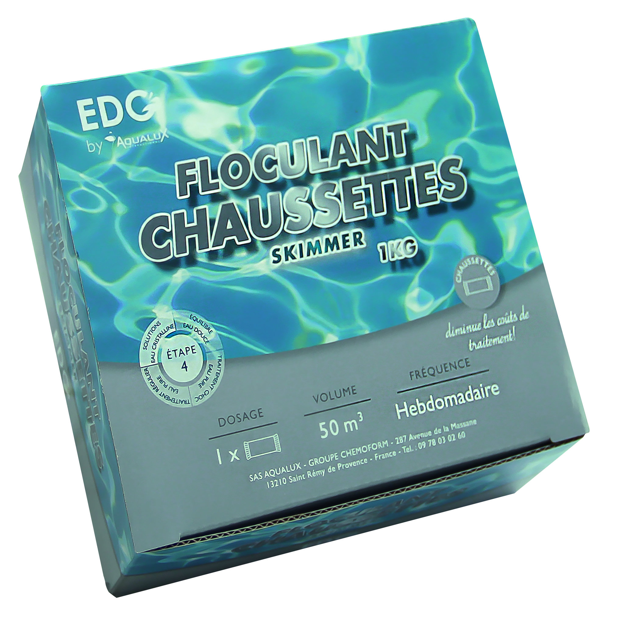 EDG By Aqualux Kit traitement piscine à l'oxygène actif 3 à 6 m3