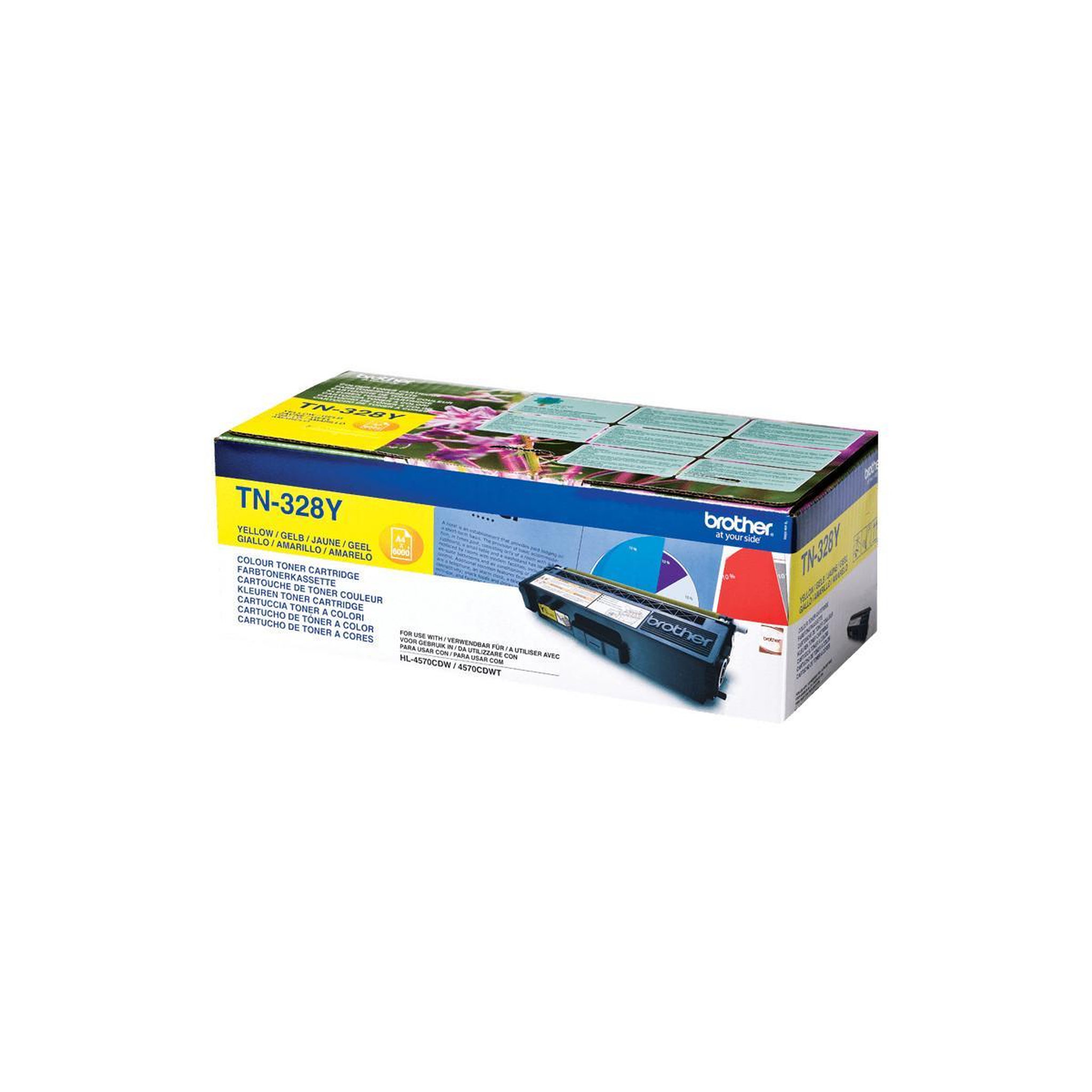 Voir la diapositive 3 : Brother Brother Toner TN-328 TN328 Yellow Gelb (TN328Y)