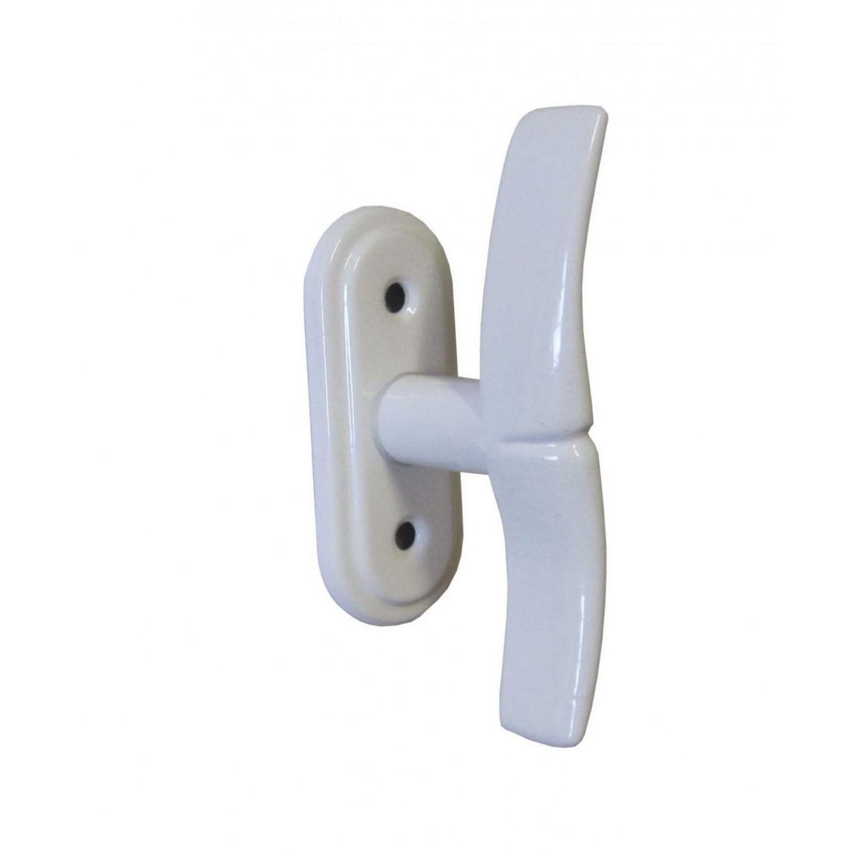 CENTRALE BRICO Crémone Elise, acier époxy blanc