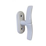 CENTRALE BRICO Crémone Elise, acier époxy blanc