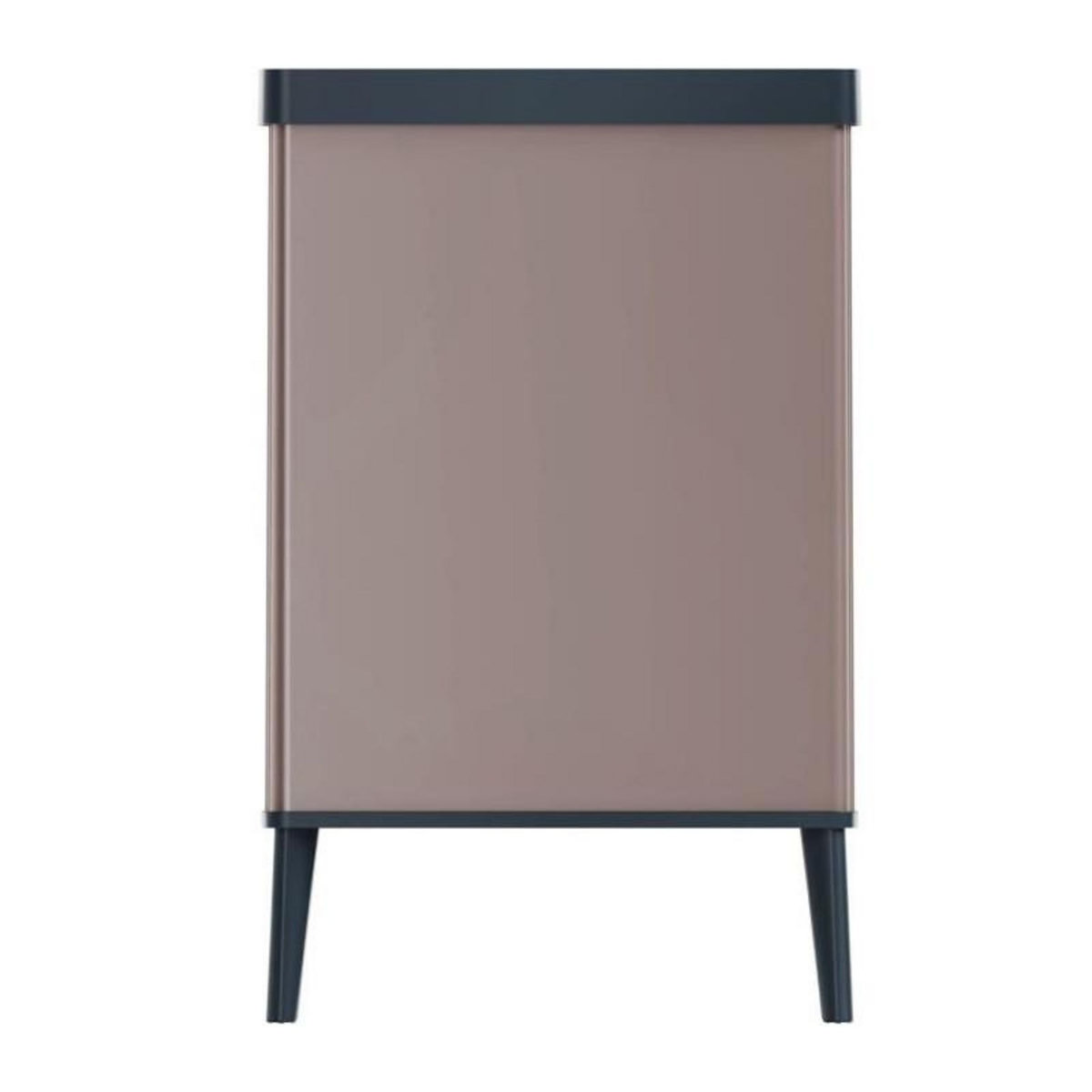 CURVER Poubelle sur pieds - VERTO - CURVER - Ouverture touch - 54 L - Rose perle