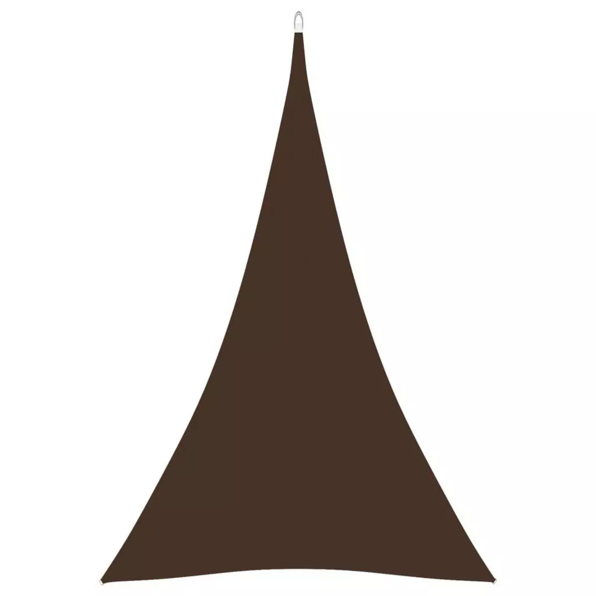 VIDAXL Voile de parasol Tissu Oxford triangulaire 5x6x6 m marron