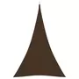 VIDAXL Voile de parasol Tissu Oxford triangulaire 5x6x6 m marron