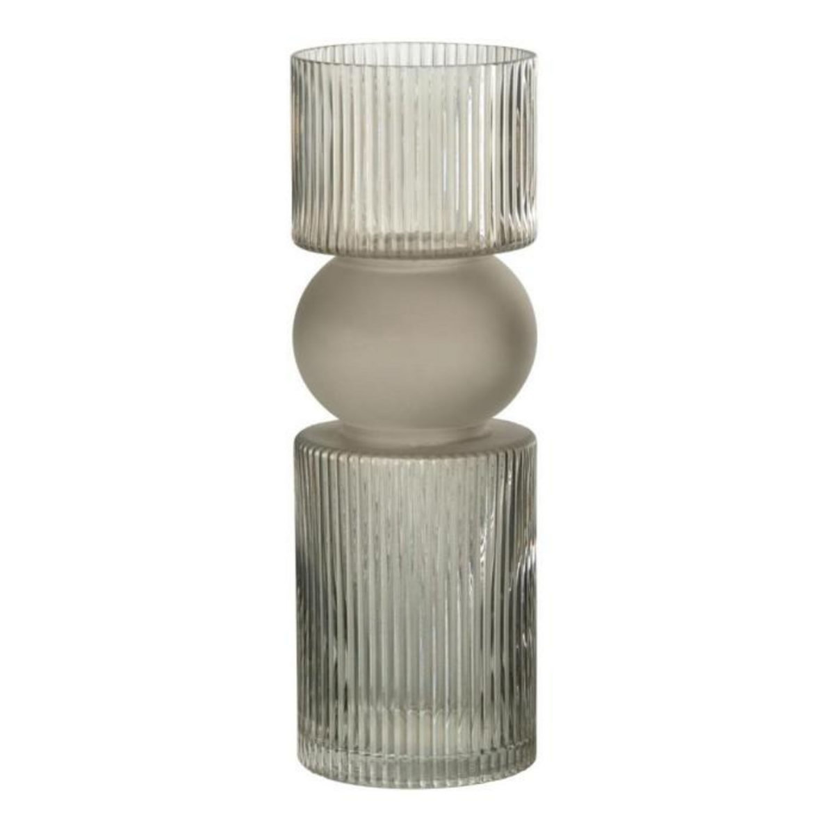 Paris Prix Vase Design en Verre  Bonbon  35cm Gris