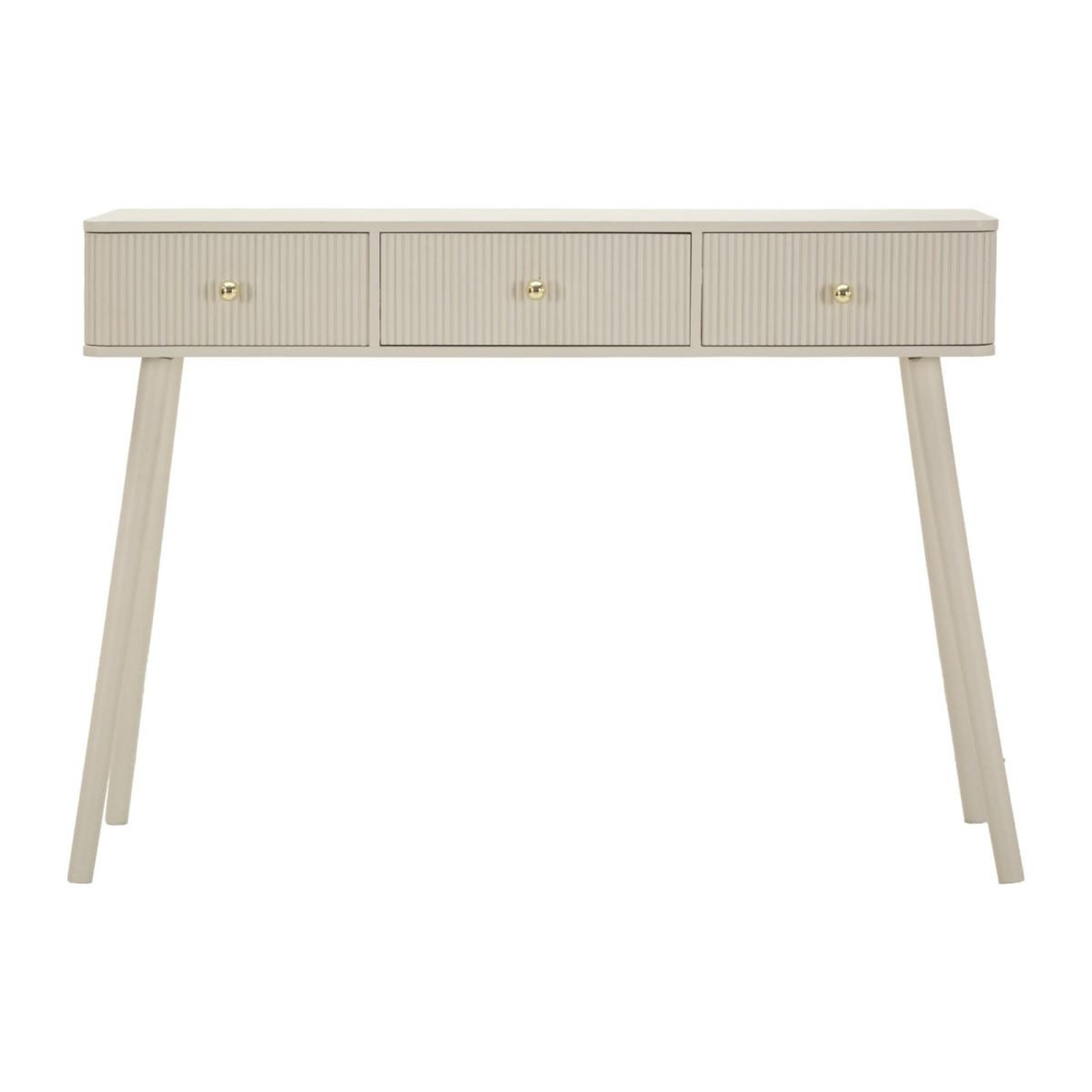 Voir la diapositive 2 : Paris Prix Console 3 tiroirs  shy  108cm blanc