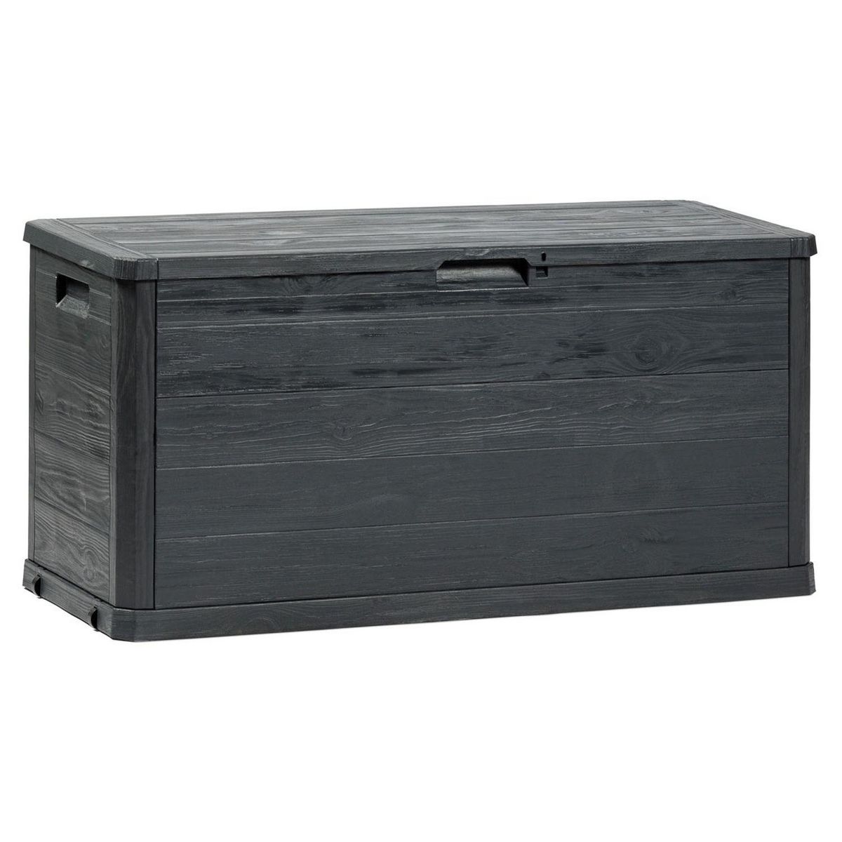 TOOMAX Coffre de rangement jardin résine - Anthracite - 280L - MULTIBOX WOODY 280