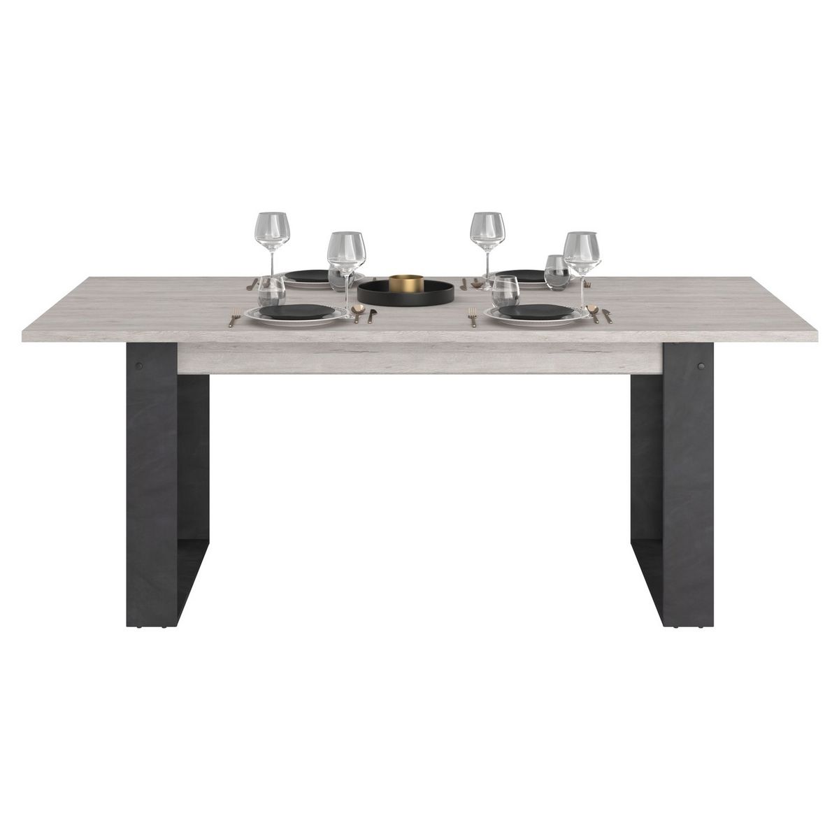 Table de séjour salle à manger fixe L200 cm ELLA