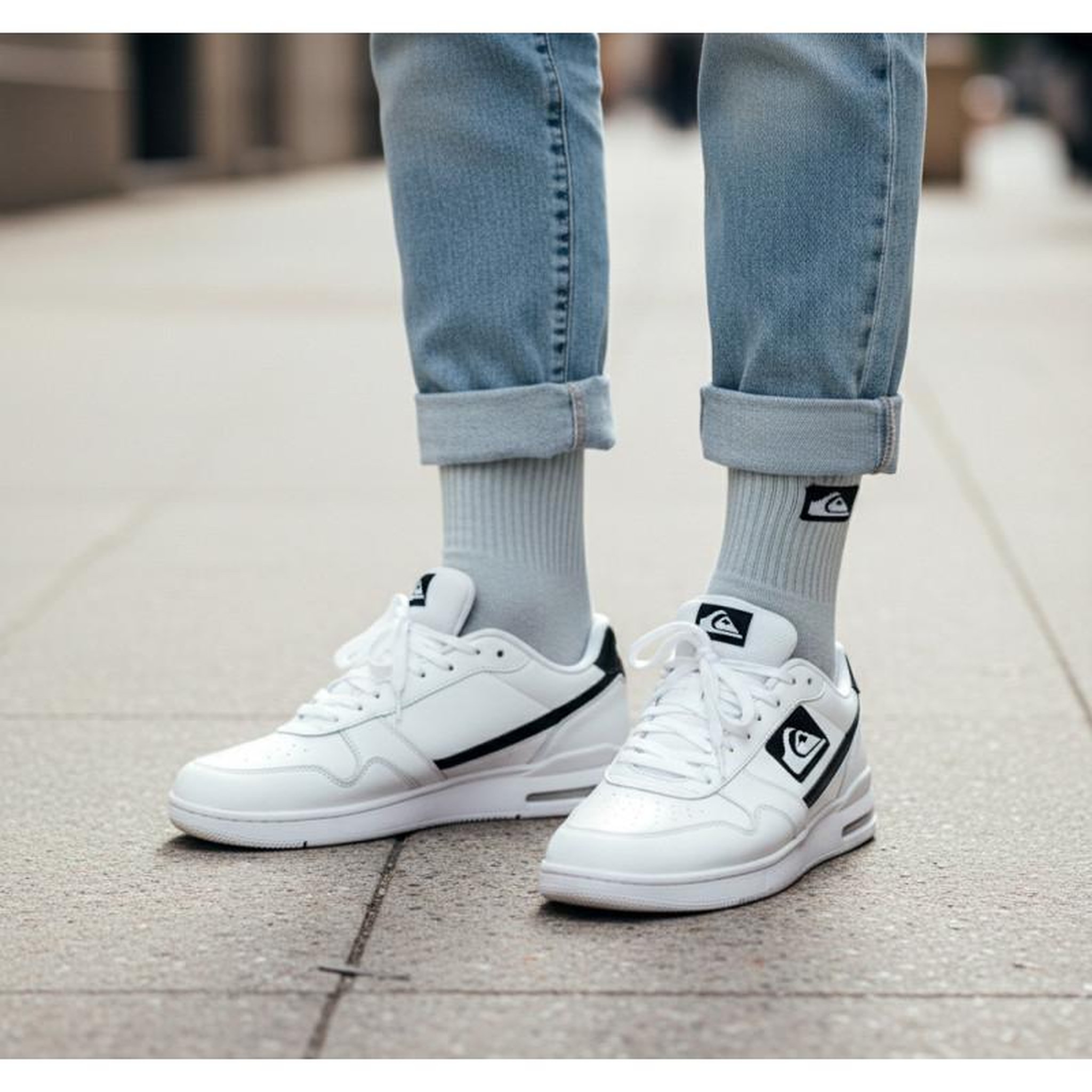 Voir la diapositive 2 : QUIKSILVER Quiksilver Pack de Chaussettes Homme Crew – Lot 6 Paires Sport Cushioned
