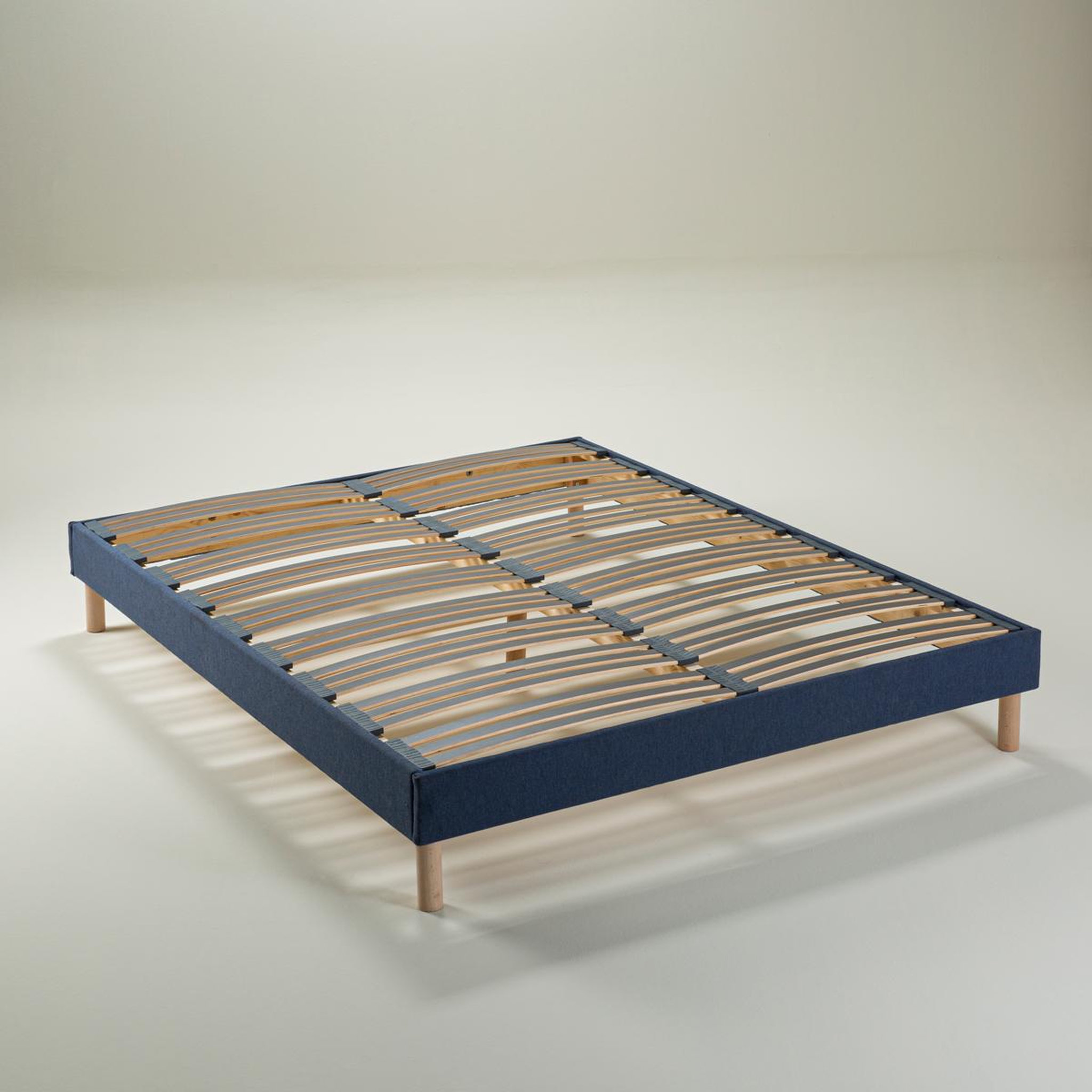Voir la diapositive 4 : DODO Ensemble - Matelas mi-ferme + sommier Bleu LE VERITABLE