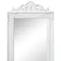 VIDAXL Miroir sur pied Style baroque 160x40 cm Blanc