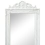 VIDAXL Miroir sur pied Style baroque 160x40 cm Blanc