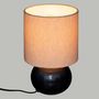 Voir la diapositive 4 : ATMOSPHERA Lampe à Poser Boule  Gaia  28cm Bleu