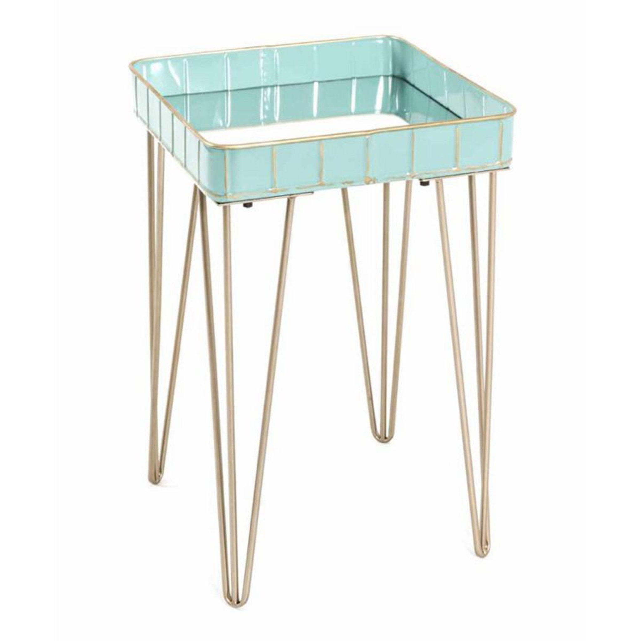 Paris Prix Table d'appoint déco  andrés  56cm turquoise