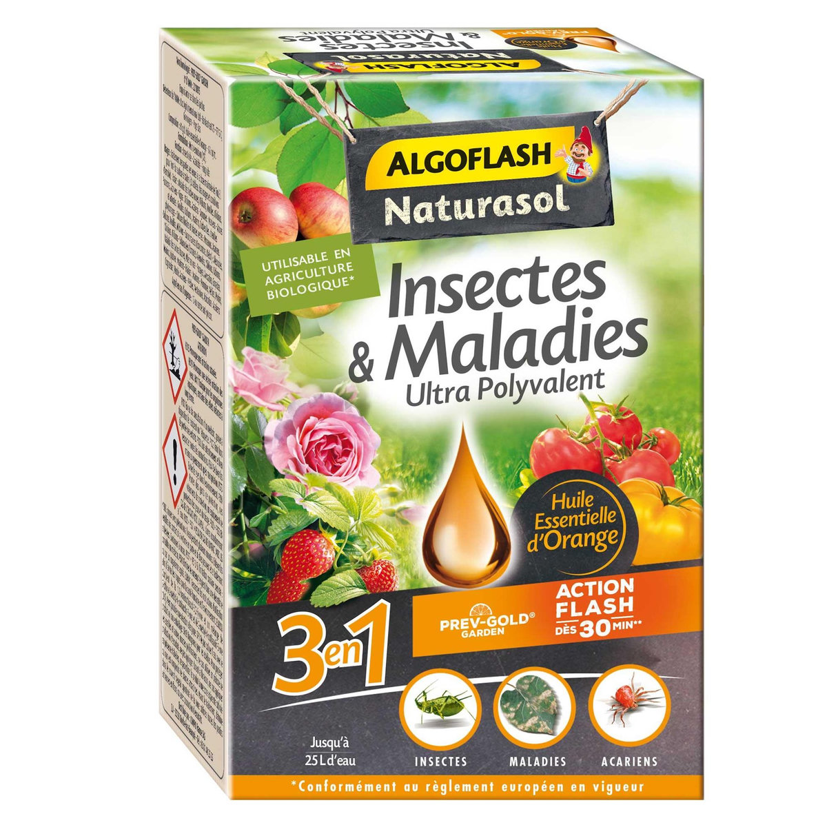 ALGOFLASH Insectes & Maladies Ultra Polyvalent - 3 en 1 ALGOFLASH