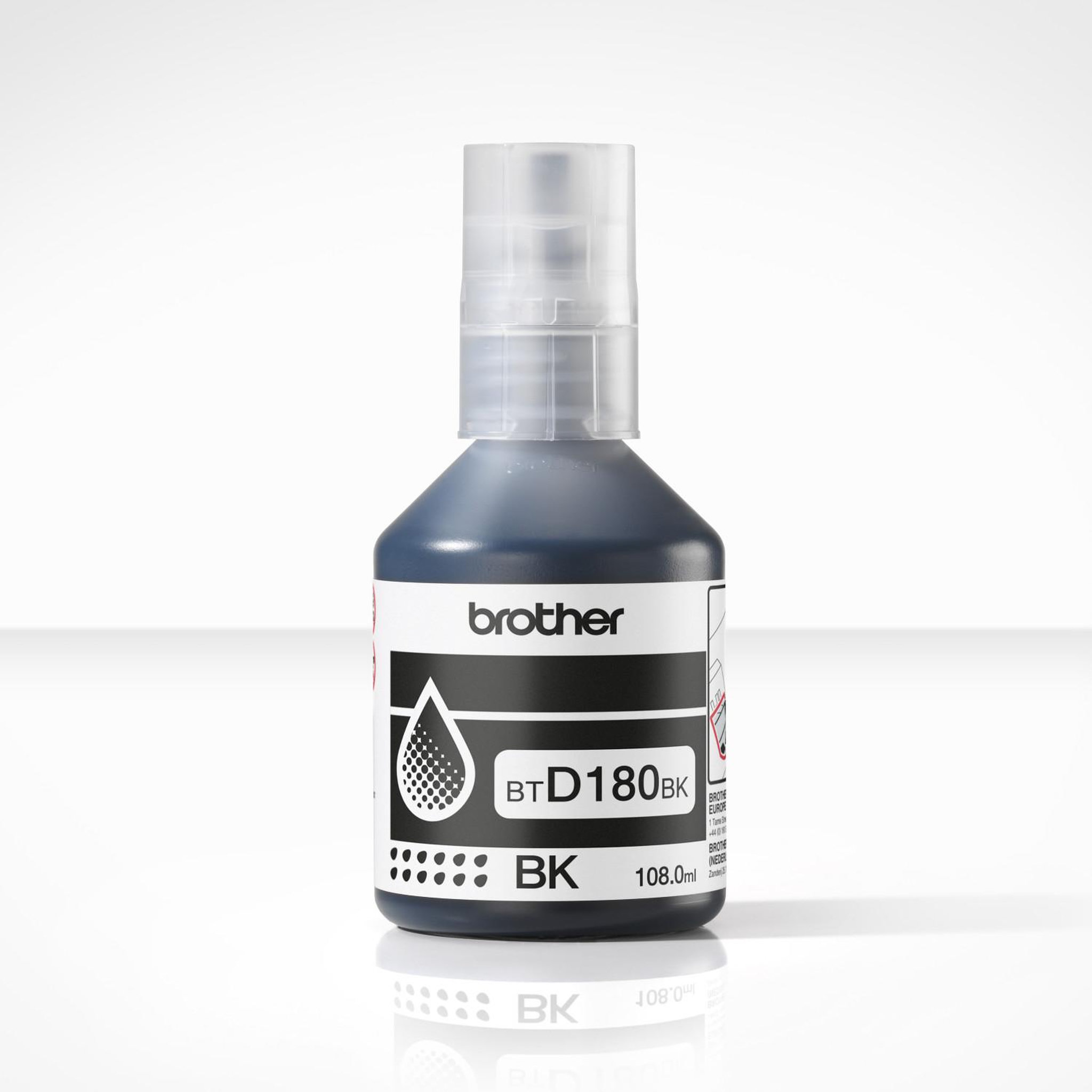 Voir la diapositive 3 : Brother Cartouche d'encre Bouteille d'Encre BTD180 Noire - BTD180BK