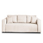 Voir la diapositive 1 : BEST MOBILIER Topaze - canapé 3 places - convertible avec coffre - en velours côtelé