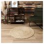 Voir la diapositive 1 : Tapis déco rond en jute 80 cm