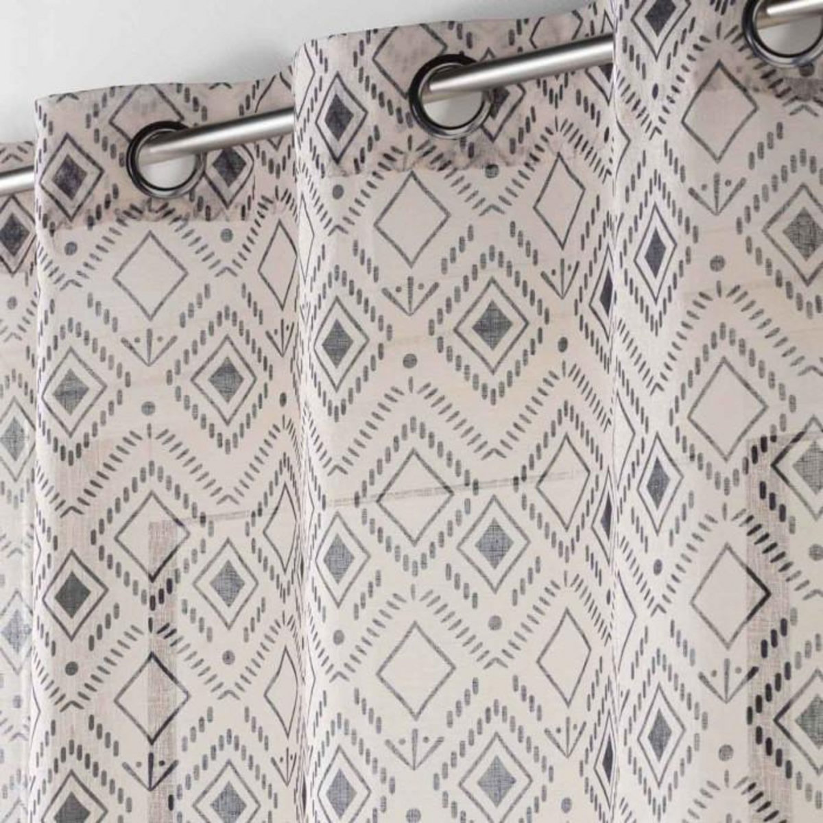 Paris Prix Rideau Voilage à Œillets  Nalika  140x240cm Beige