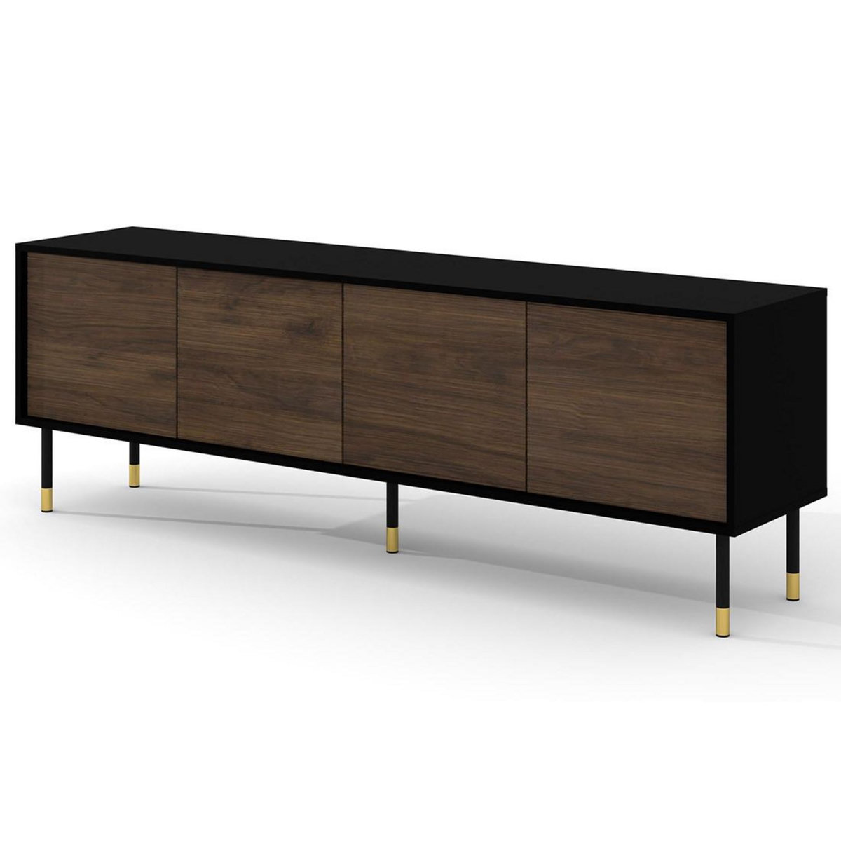 BEST MOBILIER Novara - meuble tv - 4 portes - 180 cm