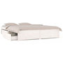 Voir la diapositive 1 : VIDAXL Cadre de lit sans matelas avec tiroirs blanc
