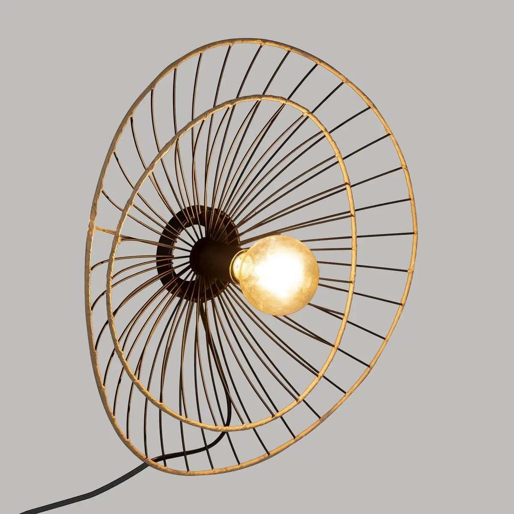 Voir la diapositive 3 : ATMOSPHERA Applique murale en métal design  alara  45cm noir