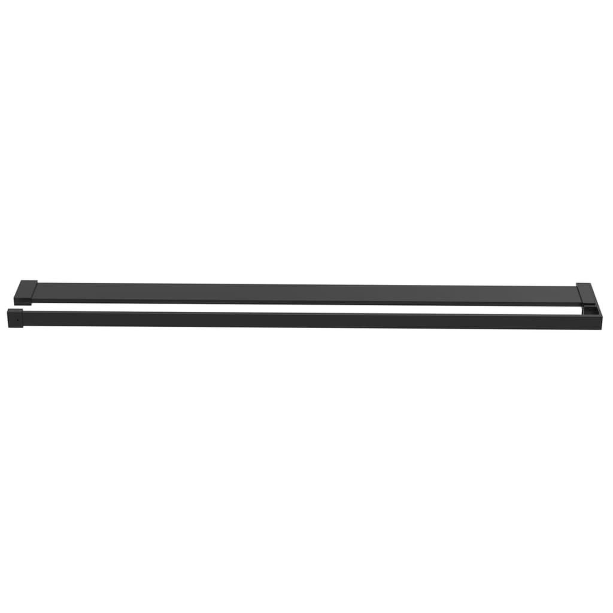 Voir la diapositive 3 : VIDAXL Etagere de douche de paroi de douche a l'italienne Noir 100 cm